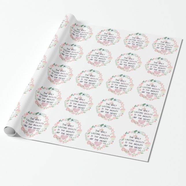 Beauty of the Heart Wrapping Paper (Unrolled)