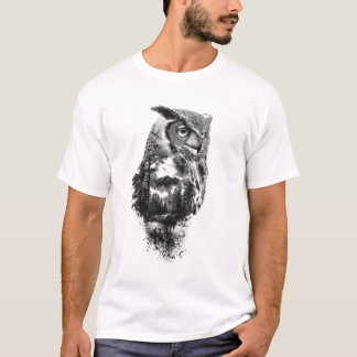 Beauty Owl in the Mountains T-Shirt
