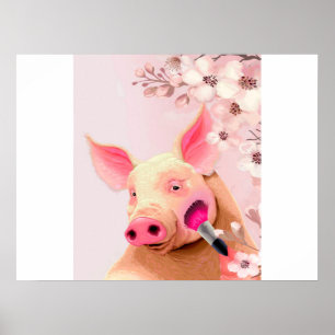 beauty pig_pig lover poster