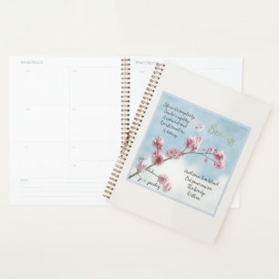 Beauty Poem (written by me & my photography) Planner