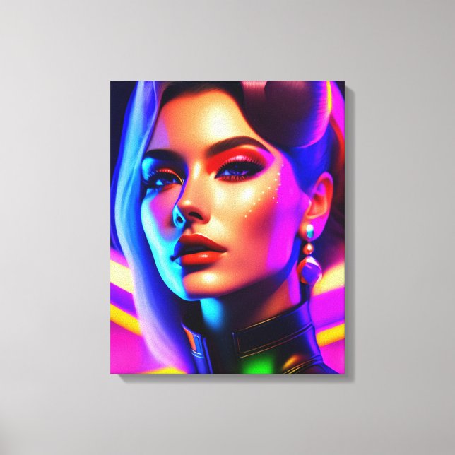 Beauty portrait canvas print (Front)