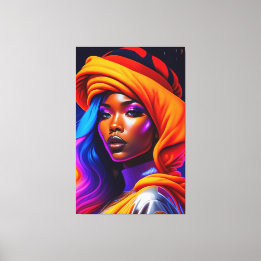 Beauty portrait canvas print