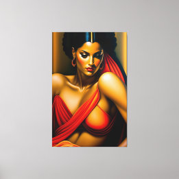 Beauty portrait canvas print