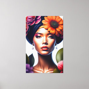 Beauty portrait canvas print