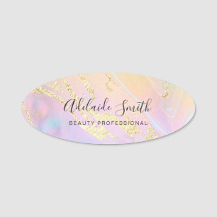 Beauty professional name tag