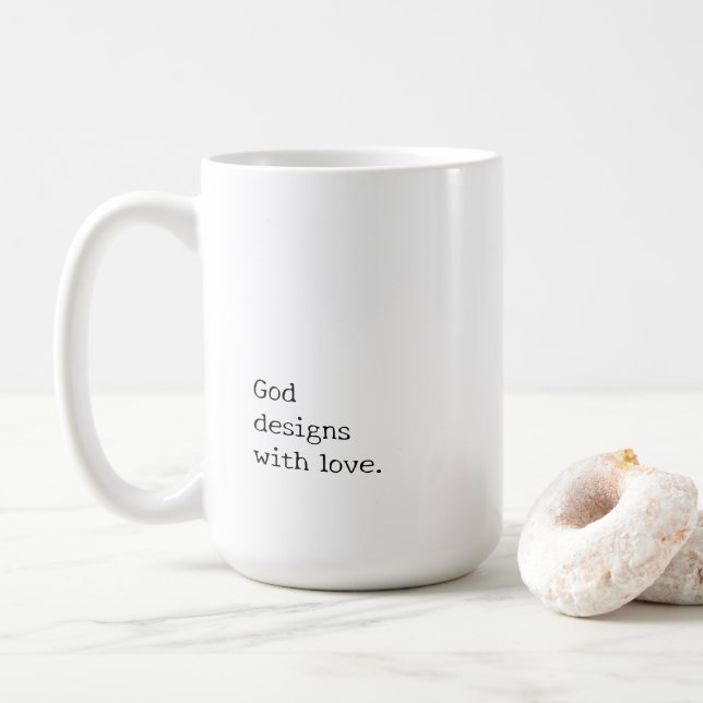 Beauty Purpose Faith Workspace Creative Gift Coffee Mug (With Donut)