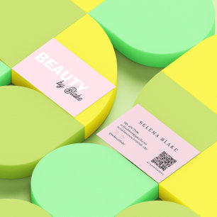 Beauty QR Business Card - Aesthetician & Stylist