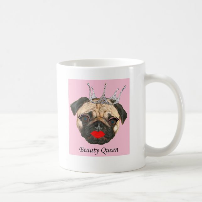 Beauty Queen Ceramic Coffee Mug (Right)