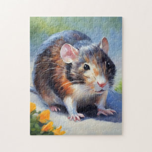 Beauty Rat Impressionism Art Jigsaw Puzzle