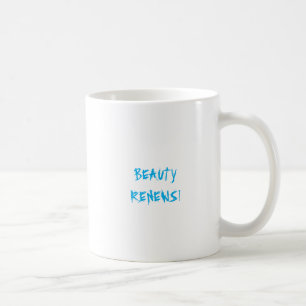 Beauty Renews Light Blue Graffiti Brushstroke Coffee Mug