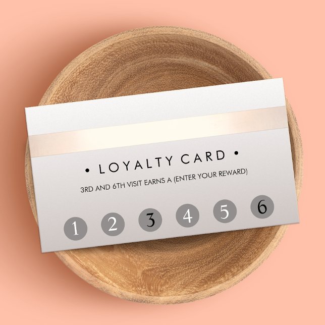 Beauty Salon 6 Punch Customer Loyalty Card (Creator Uploaded)