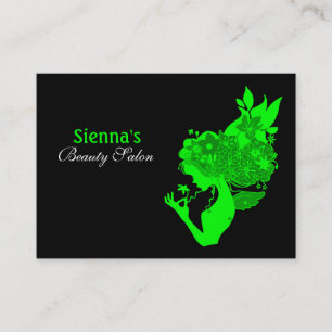 Beauty Salon Appointment Card (Lime)