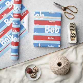 Beauty Salon, Barbershop Barber  Wrapping Paper