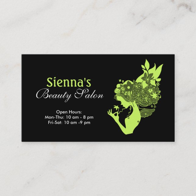 Beauty Salon Business Card (Front)