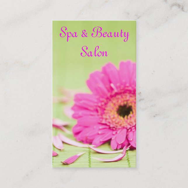 Beauty Salon Business Card (Front)