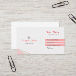 Beauty salon business card