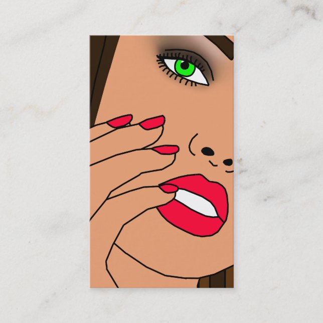 Beauty Salon Business Cards (Front)