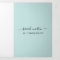 Beauty Salon Business Turquoise Trifold Brochure