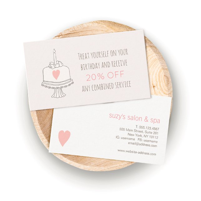 Beauty Salon Customer Appreciation Birthday Coupon (Creator Uploaded)