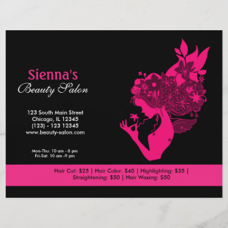 Beauty Salon (Deep Pink) Flyer