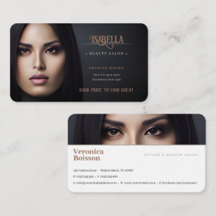 Beauty Salon Elegant Business Card