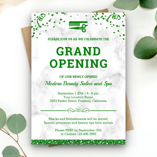 Beauty Salon Grand Opening Invitation (Creator Uploaded)