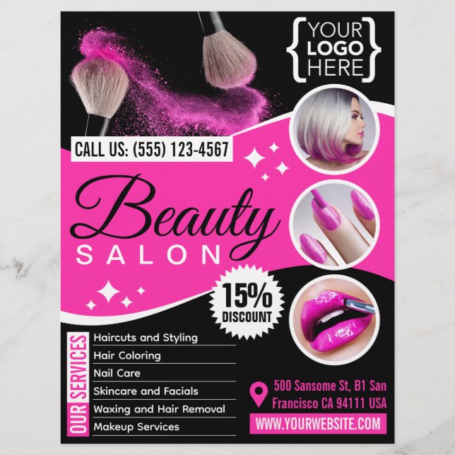 Beauty Salon / Hairdresser / Hair salon Flyer (Front)