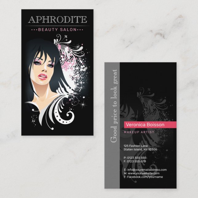 Beauty Salon | Healthcare Business Card (Front/Back)