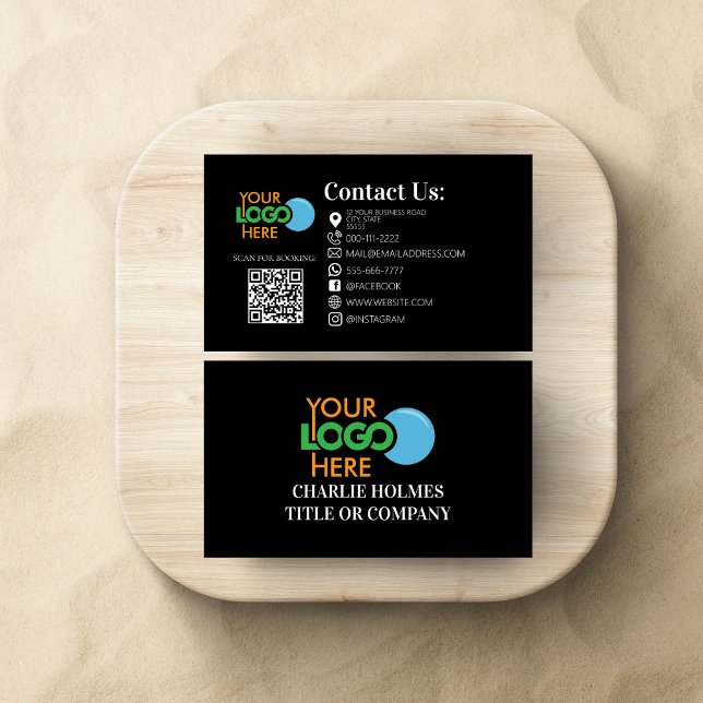 Beauty Salon Lash Hair Makeup QR Code Modern Business Card (Creator Uploaded)