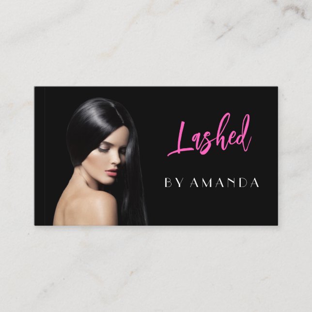 Beauty Salon Lashed Business Card (Front)