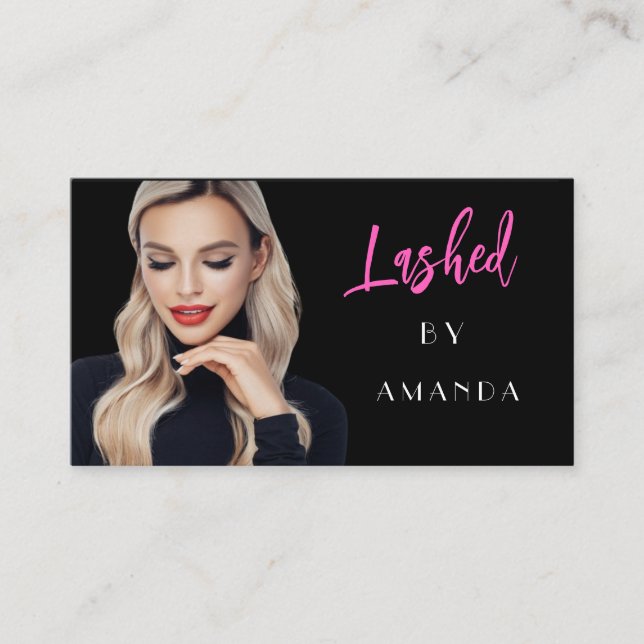 Beauty Salon Lashed Business Card (Front)