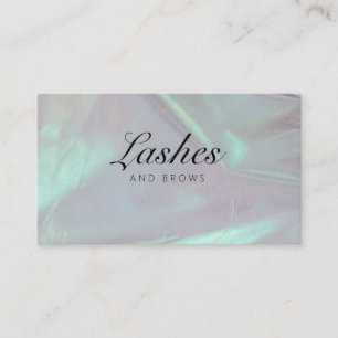 Beauty Salon Lashes and Brows Business Card