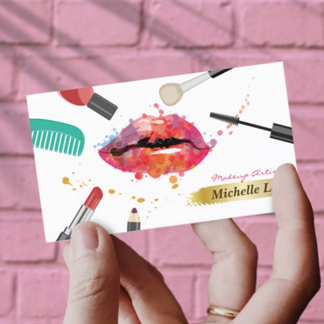 Beauty Salon Lashes Bar Makeup Artist  Appointment Card (Creator Uploaded)