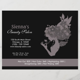 Beauty Salon (Lavender Blush) Flyer