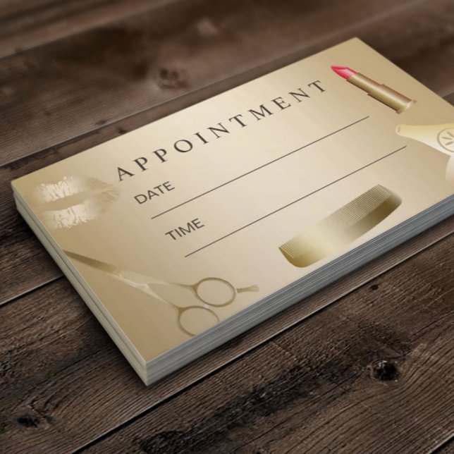 Beauty Salon Makeup Artist Hair Gold Appointment (Creator Uploaded)