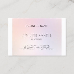 Beauty Salon Makeup Artist Professional Elegant Business Card
