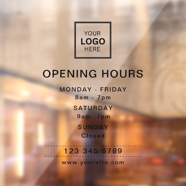 Beauty salon opening hours transparent (Sheet 2)