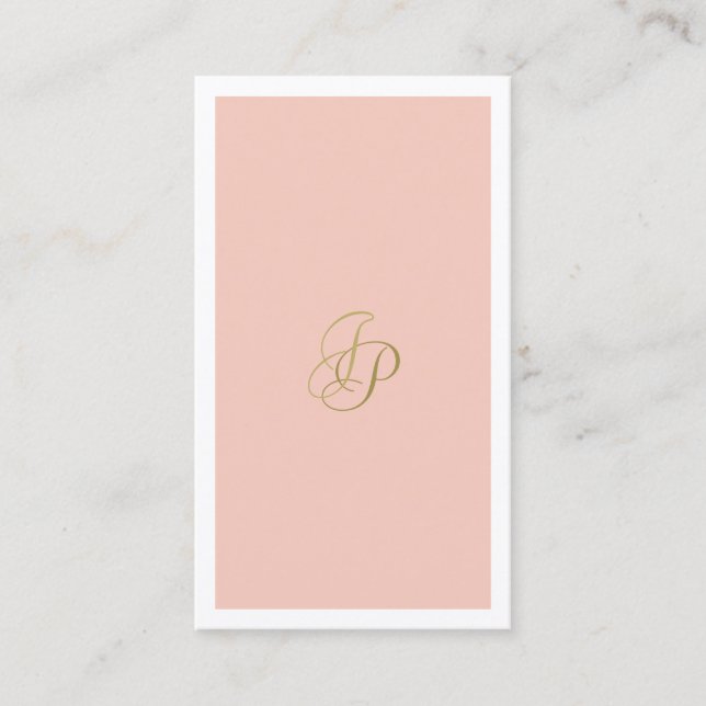 Beauty Salon Owner Elegant Luxury Makeup Artist Business Card (Front)