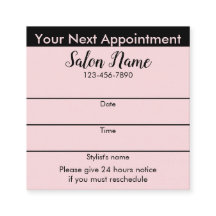 Beauty Salon Pink Your Next Appointment Reminder
