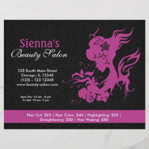 Beauty Salon (Plum) Flyer