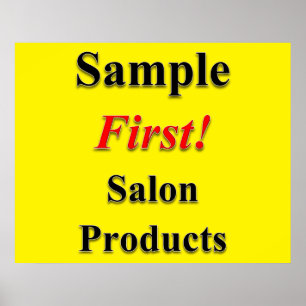 Beauty Salon Poster Sample First 