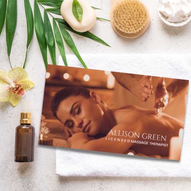 Beauty Salon SPA Aromatherapy Massage Salon  Business Card (Beauty Salon SPA Aromatherapy Massage Salon Business Card)