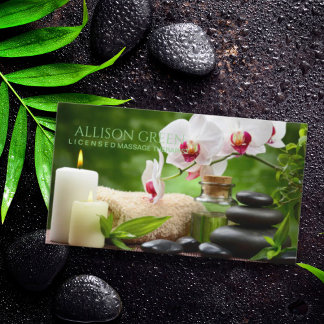Beauty Salon SPA Massage Salon Aromatherapy Business Card
