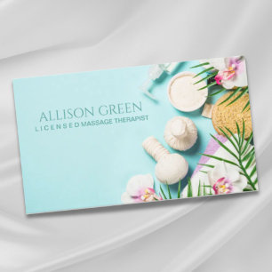 Beauty Salon SPA Massage Salon Aromatherapy Business Card