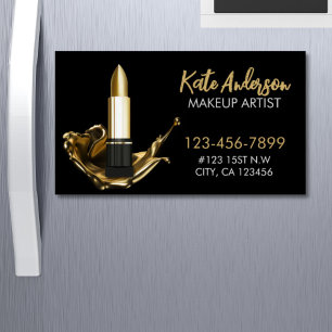 Beauty Salon Stylist Cosmetologist Makeup Artist  Magnetic Business Card
