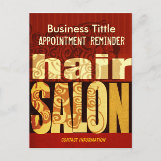 Beauty Salons Spa Hair Stylist Urban Mod Postcard