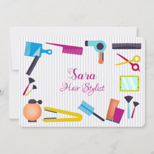 Beauty School Elements Invitation