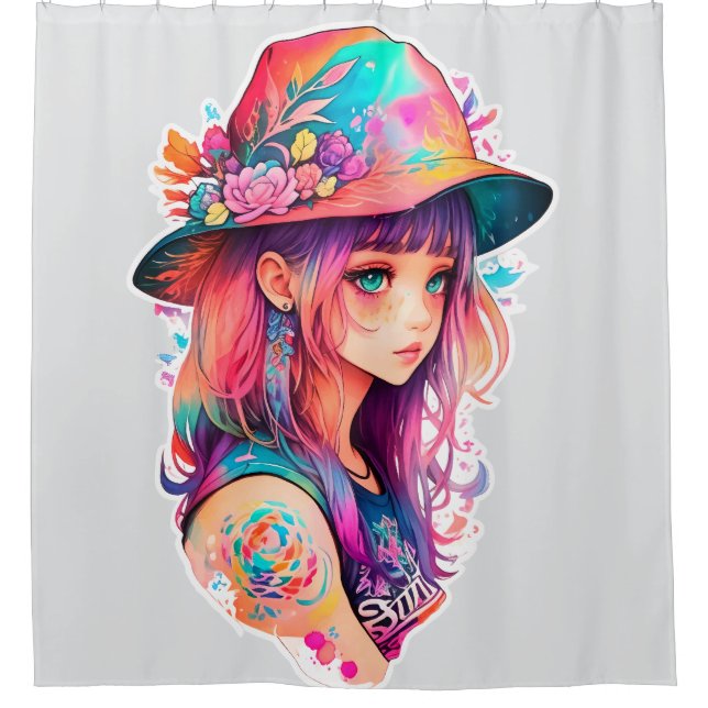 BEAUTY SHOWER CURTAIN (Front)