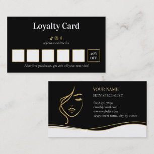 Beauty Skin Care Loyalty Card