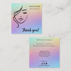Beauty Skin Care Thank you Card